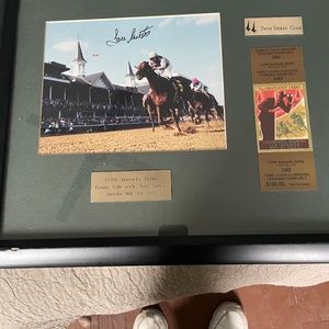 Kentucky derby funny cide framed matted